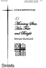 O Morning Star How Fair and Bright SAB choral sheet music cover